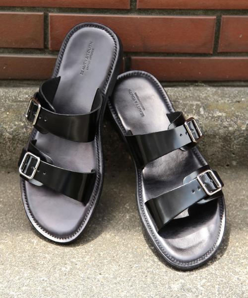 BEAUTY&YOUTH UNITED ARROWS(ビューティーアンドユースユナイテッドアローズ)の「BY ダブルストラップ サンダル ◆(サンダル・メンズ・ブラック/ブラウン/ダークブラウン/ワインレッド・8/7/10/9)」の18枚目の写真