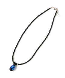 チャイハネ | 【チャイハネ】深海ブルー ほたる玉ドロップビーズネックレス チョーカー(ネックレス)