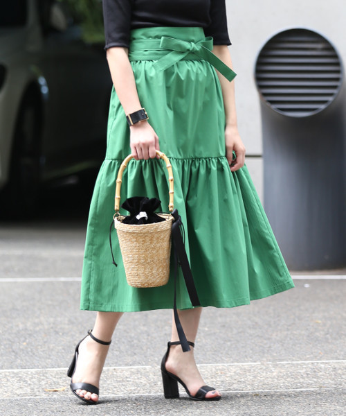 Bilitis dix-sept ans（ビリティスディセッタン）の「Bilitis バンブーハンドルかごBAG（かごバッグ・レディース・ブラック/ナチュラル・FREE）」の8枚目の写真