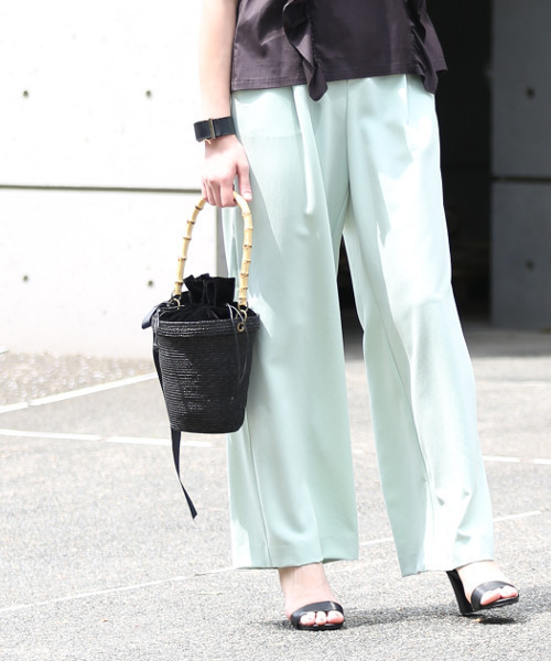 Bilitis dix-sept ans（ビリティスディセッタン）の「Bilitis バンブーハンドルかごBAG（かごバッグ・レディース・ブラック/ナチュラル・FREE）」の9枚目の写真