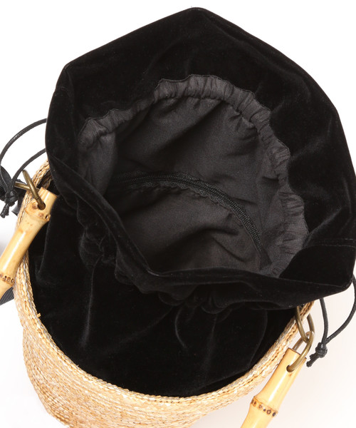 Bilitis dix-sept ans（ビリティスディセッタン）の「Bilitis バンブーハンドルかごBAG（かごバッグ・レディース・ブラック/ナチュラル・FREE）」の17枚目の写真