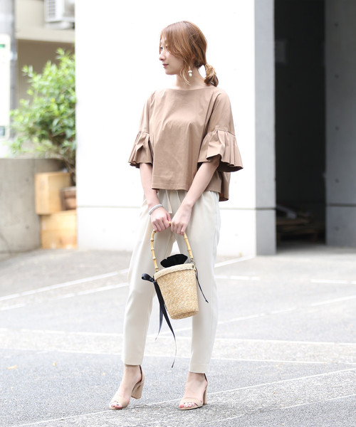 Bilitis dix-sept ans（ビリティスディセッタン）の「Bilitis バンブーハンドルかごBAG（かごバッグ・レディース・ブラック/ナチュラル・FREE）」の13枚目の写真