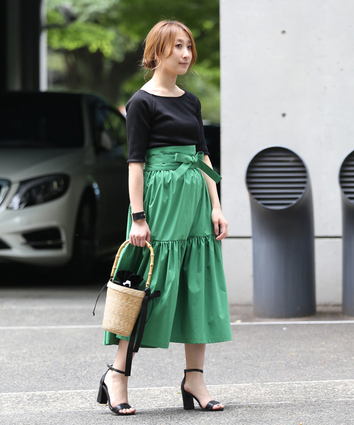 Bilitis dix-sept ans（ビリティスディセッタン）の「Bilitis バンブーハンドルかごBAG（かごバッグ・レディース・ブラック/ナチュラル・FREE）」の12枚目の写真