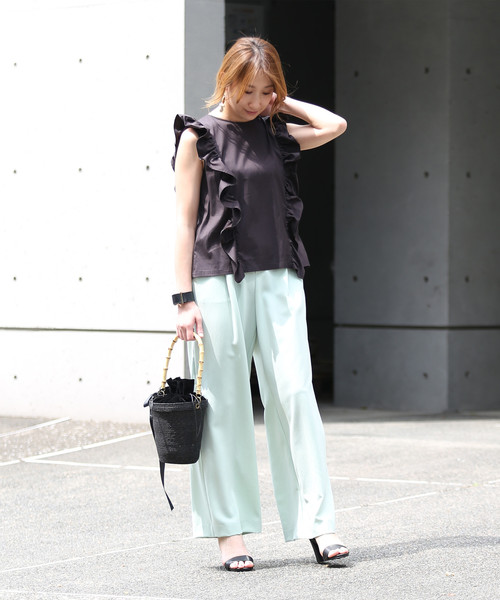 Bilitis dix-sept ans（ビリティスディセッタン）の「Bilitis バンブーハンドルかごBAG（かごバッグ・レディース・ブラック/ナチュラル・FREE）」の10枚目の写真