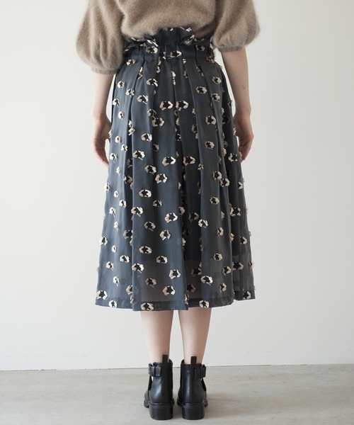 Banner Barrett(バナーバレット)の「STAR CUT JACQURD SKIRT(スカート・レディース・グリーン/ブラック・38)」の6枚目の写真