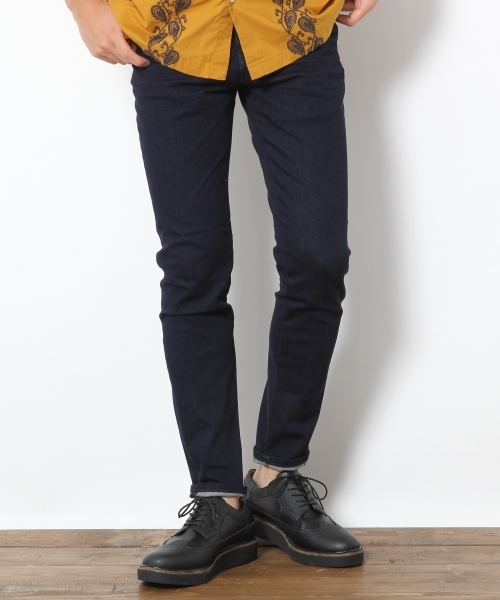 RAGEBLUE（レイジブルー）の「【縦横に伸びる】コーンミルズデニムスキニーパンツ/750640（デニムパンツ・メンズ・ブルー/グレー系その他/ライトブルー/ネイビー・MEDIUM/LARGE/X-SMALL/SMALL）」の3枚目の写真