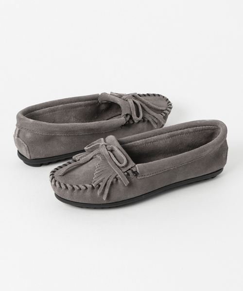 Minnetonka（ミネトンカ）の「MINNETONKA（ミネトンカ）:KILTY モカシン 2（モカシン/デッキシューズ・レディース・グレー/ブラウン・38/36/37/35）」の6枚目の写真