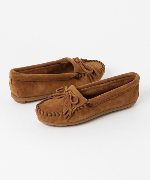Minnetonka（ミネトンカ）の「MINNETONKA（ミネトンカ）:KILTY モカシン 2（モカシン/デッキシューズ・レディース・グレー/ブラウン・38/36/37/35）」の7枚目の写真
