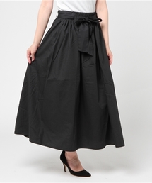 LBC | ベルトセットギャザーロングスカート            (スカート)