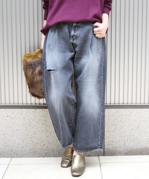 Journal Standard ジャーナルスタンダード の 13ozデニムフロントタック5pkパンツ デニムパンツ Wear
