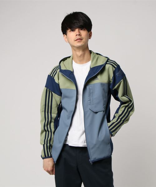 adidas ナイロンジャケット ブラック/ターコイズ adidas ナイロンジャケット アディダス シャカシャカ ブラック