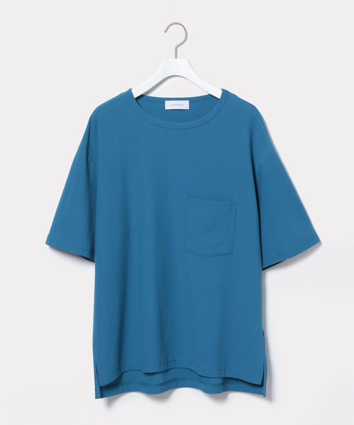 ADAM ET ROPE'（アダムエロペ）の「ADDICT コットン梨地Tシャツ（Tシャツ/カットソー・メンズ・ブラック/グレー/ブルー系その他4・M/L）」の6枚目の写真