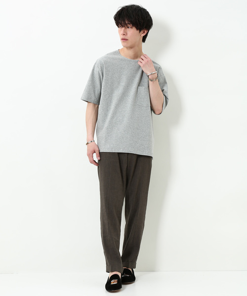 ADAM ET ROPE'（アダムエロペ）の「ADDICT コットン梨地Tシャツ（Tシャツ/カットソー・メンズ・ブラック/グレー/ブルー系その他4・M/L）」の9枚目の写真