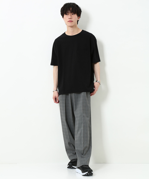 ADAM ET ROPE'（アダムエロペ）の「ADDICT コットン梨地Tシャツ（Tシャツ/カットソー・メンズ・ブラック/グレー/ブルー系その他4・M/L）」の19枚目の写真