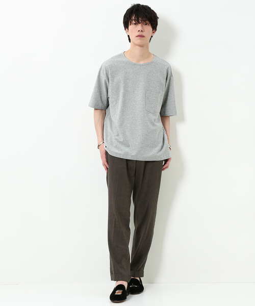 ADAM ET ROPE'（アダムエロペ）の「ADDICT コットン梨地Tシャツ（Tシャツ/カットソー・メンズ・ブラック/グレー/ブルー系その他4・M/L）」の20枚目の写真