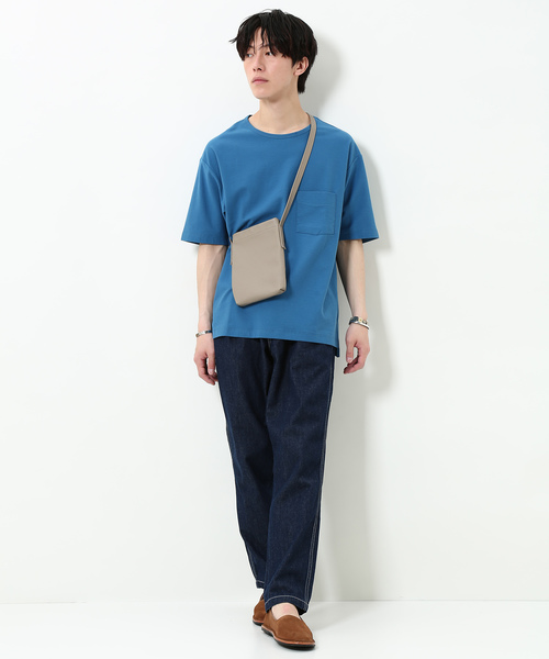 ADAM ET ROPE'（アダムエロペ）の「ADDICT コットン梨地Tシャツ（Tシャツ/カットソー・メンズ・ブラック/グレー/ブルー系その他4・M/L）」の21枚目の写真