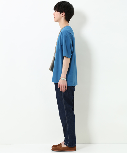 ADAM ET ROPE'（アダムエロペ）の「ADDICT コットン梨地Tシャツ（Tシャツ/カットソー・メンズ・ブラック/グレー/ブルー系その他4・M/L）」の22枚目の写真