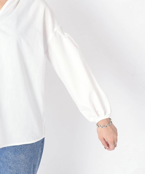 SHIPS（シップス）の「ギャザーブラウス◇（シャツ/ブラウス・レディース・ライトホワイト/ベージュ/ラベンダー・ONE SIZE）」の15枚目の写真