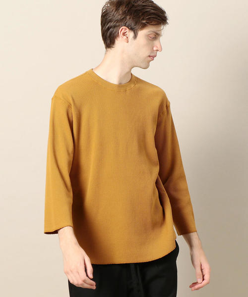 BEAUTY&YOUTH UNITED ARROWS（ビューティーアンドユースユナイテッドアローズ）の「BY サーマル クォータースリーブ カットソー ◆（Tシャツ/カットソー・メンズ・オフホワイト/ダークグレー/マスタード・SMALL/MEDIUM/LARGE/X-LARGE）」の3枚目の写真