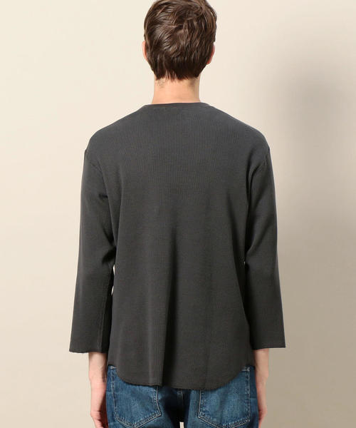 BEAUTY&YOUTH UNITED ARROWS（ビューティーアンドユースユナイテッドアローズ）の「BY サーマル クォータースリーブ カットソー ◆（Tシャツ/カットソー・メンズ・オフホワイト/ダークグレー/マスタード・SMALL/MEDIUM/LARGE/X-LARGE）」の8枚目の写真