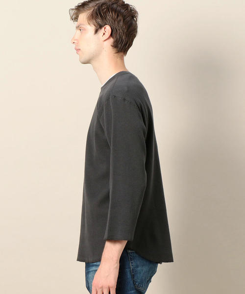 BEAUTY&YOUTH UNITED ARROWS（ビューティーアンドユースユナイテッドアローズ）の「BY サーマル クォータースリーブ カットソー ◆（Tシャツ/カットソー・メンズ・オフホワイト/ダークグレー/マスタード・SMALL/MEDIUM/LARGE/X-LARGE）」の10枚目の写真