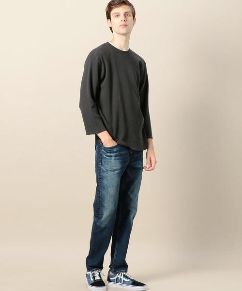 BEAUTY&YOUTH UNITED ARROWS（ビューティーアンドユースユナイテッドアローズ）の「BY サーマル クォータースリーブ カットソー ◆（Tシャツ/カットソー・メンズ・オフホワイト/ダークグレー/マスタード・SMALL/MEDIUM/LARGE/X-LARGE）」の11枚目の写真