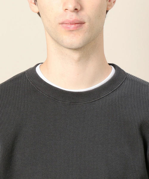 BEAUTY&YOUTH UNITED ARROWS（ビューティーアンドユースユナイテッドアローズ）の「BY サーマル クォータースリーブ カットソー ◆（Tシャツ/カットソー・メンズ・オフホワイト/ダークグレー/マスタード・SMALL/MEDIUM/LARGE/X-LARGE）」の12枚目の写真