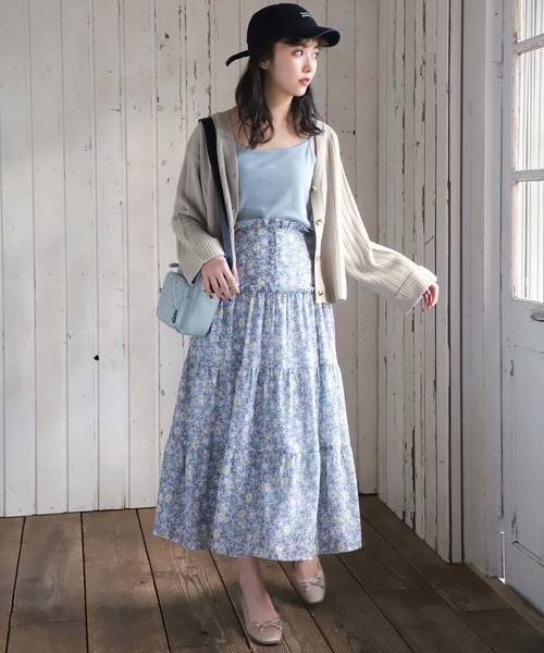 one after another NICE CLAUP（ワンアフターアナザーナイスクラップ）の「カシミアタッチニットカーディガン（カーディガン/ボレロ・レディース・アイボリー/グリーン系その他/ラベンダー/イエロー/ピンク・FREE）」の8枚目の写真