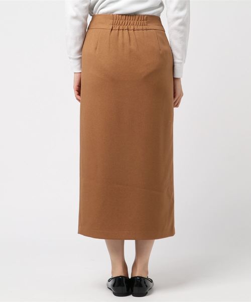 TRUDEA(トルディア)の「ロングタイトスカート(スカート・レディース・ネイビー/イエロー/キャメル/オレンジ/モカ・MEDIUM/LARGE/SMALL)」の6枚目の写真