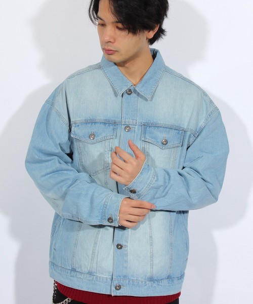 ８(eight)（エイト）の「ビッグ Ｇジャン デニムジャケット（デニムジャケット・メンズ・インディゴブルー/ケミカルウォッシュ/ブルー系その他・MEDIUM/LARGE）」の2枚目の写真