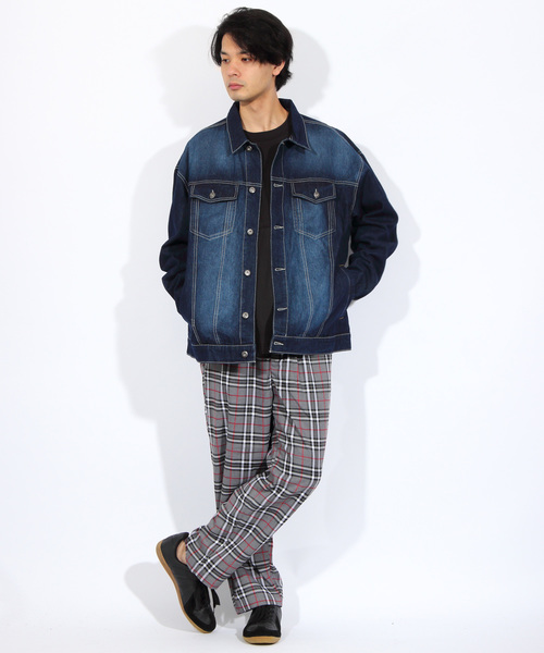 ８(eight)（エイト）の「ビッグ Ｇジャン デニムジャケット（デニムジャケット・メンズ・インディゴブルー/ケミカルウォッシュ/ブルー系その他・MEDIUM/LARGE）」の6枚目の写真