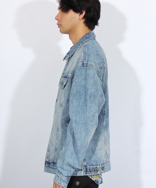 ８(eight)（エイト）の「ビッグ Ｇジャン デニムジャケット（デニムジャケット・メンズ・インディゴブルー/ケミカルウォッシュ/ブルー系その他・MEDIUM/LARGE）」の11枚目の写真