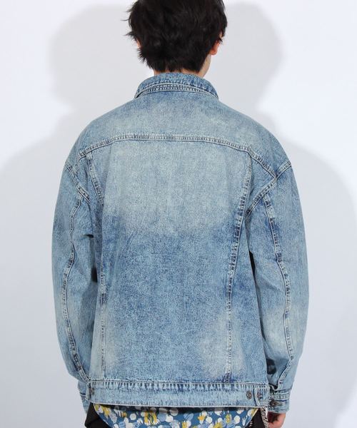 8(eight)(エイト)の「ビッグ Gジャン デニムジャケット(デニムジャケット・メンズ・インディゴブルー/ケミカルウォッシュ/ブルー系その他・MEDIUM/LARGE)」の12枚目の写真