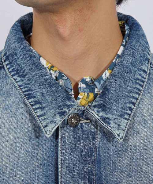 ８(eight)（エイト）の「ビッグ Ｇジャン デニムジャケット（デニムジャケット・メンズ・インディゴブルー/ケミカルウォッシュ/ブルー系その他・MEDIUM/LARGE）」の13枚目の写真