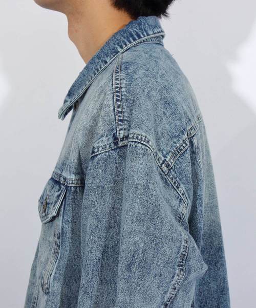 ８(eight)（エイト）の「ビッグ Ｇジャン デニムジャケット（デニムジャケット・メンズ・インディゴブルー/ケミカルウォッシュ/ブルー系その他・MEDIUM/LARGE）」の16枚目の写真