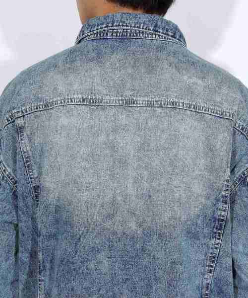 ８(eight)（エイト）の「ビッグ Ｇジャン デニムジャケット（デニムジャケット・メンズ・インディゴブルー/ケミカルウォッシュ/ブルー系その他・MEDIUM/LARGE）」の17枚目の写真