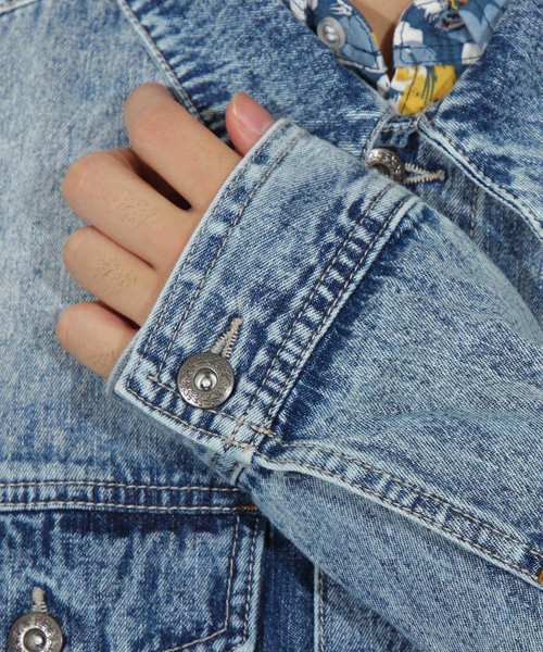 ８(eight)（エイト）の「ビッグ Ｇジャン デニムジャケット（デニムジャケット・メンズ・インディゴブルー/ケミカルウォッシュ/ブルー系その他・MEDIUM/LARGE）」の19枚目の写真