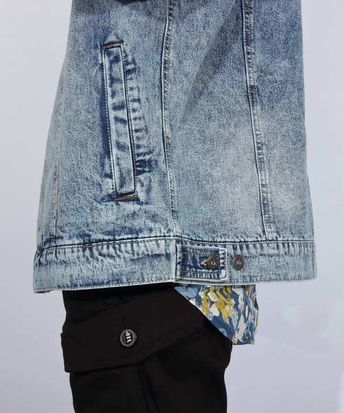 ８(eight)（エイト）の「ビッグ Ｇジャン デニムジャケット（デニムジャケット・メンズ・インディゴブルー/ケミカルウォッシュ/ブルー系その他・MEDIUM/LARGE）」の22枚目の写真