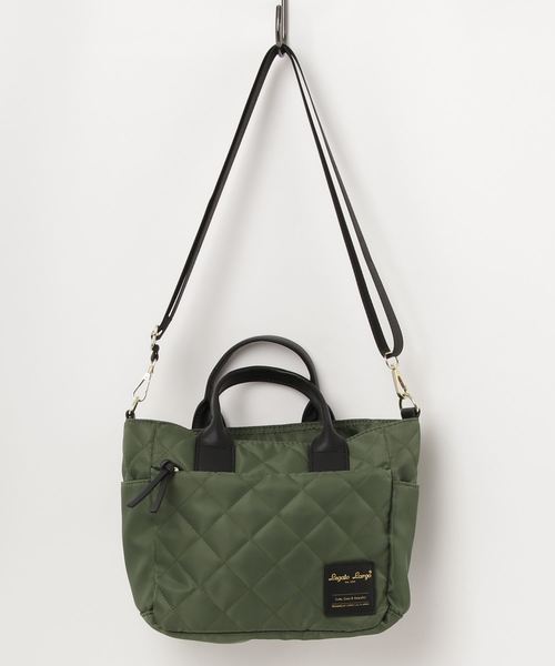 Legato Largo（レガートラルゴ）の「Legato Largo レガートラルゴ キルティング2WAYミドルトートバッグ（ショルダーバッグ・レディース・グレー/ブラック/オリーブ・FREE）」の3枚目の写真