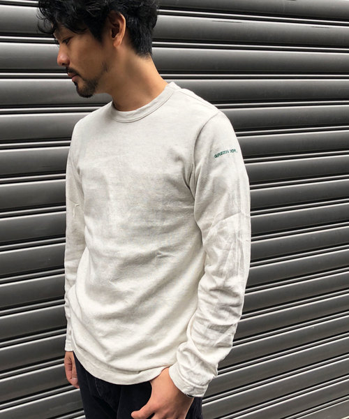 GREEN BOWL(グリーンボウル)の「GREEN BOWL Long Sleeve T-shirts/グリーンボウル ロング Tシャツ(Tシャツ/カットソー・メンズ・オートミール/グレー系その他・40/38)」の4枚目の写真