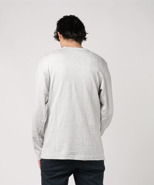 GREEN BOWL(グリーンボウル)の「GREEN BOWL Long Sleeve T-shirts/グリーンボウル ロング Tシャツ(Tシャツ/カットソー・メンズ・オートミール/グレー系その他・40/38)」の7枚目の写真