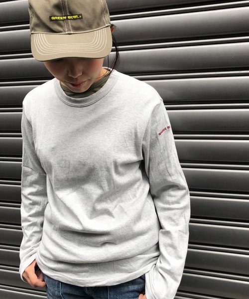 GREEN BOWL(グリーンボウル)の「GREEN BOWL Long Sleeve T-shirts/グリーンボウル ロング Tシャツ(Tシャツ/カットソー・メンズ・オートミール/グレー系その他・40/38)」の10枚目の写真