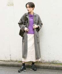 LOWRYS FARM | Ｗフェイスパッチポケコート　816154(その他アウター)