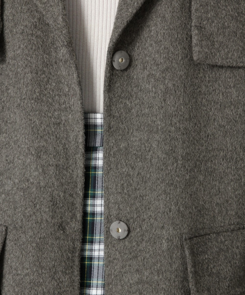 LOWRYS FARM（ローリーズファーム）の「Ｗフェイスパッチポケコート　816154（その他アウター・レディース・ブラウン/グレー・FREE）」の7枚目の写真