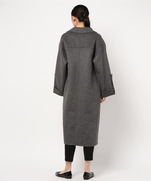 LOWRYS FARM（ローリーズファーム）の「Ｗフェイスパッチポケコート　816154（その他アウター・レディース・ブラウン/グレー・FREE）」の3枚目の写真