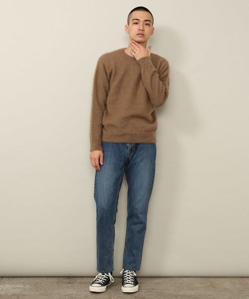 ADAM ET ROPE'(アダムエロペ)の「モヘアホルガーメントニットプルオーバー(ニット/セーター・メンズ・ベージュ/ネイビー/グレー・M/L)」の12枚目の写真