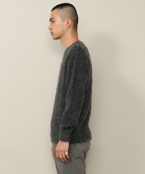 ADAM ET ROPE'(アダムエロペ)の「モヘアホルガーメントニットプルオーバー(ニット/セーター・メンズ・ベージュ/ネイビー/グレー・M/L)」の8枚目の写真