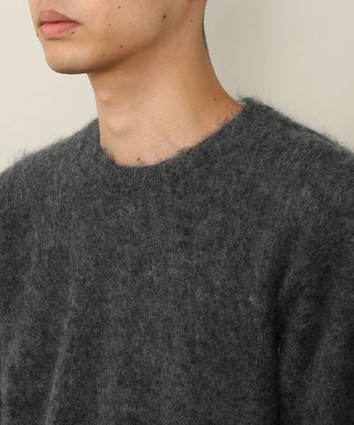 ADAM ET ROPE'(アダムエロペ)の「モヘアホルガーメントニットプルオーバー(ニット/セーター・メンズ・ベージュ/ネイビー/グレー・M/L)」の16枚目の写真
