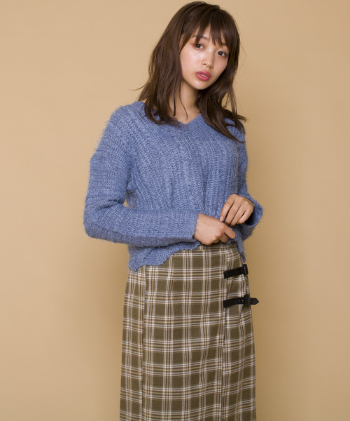 LUGG NAGG(ラグナグ)の「【Jewelobe/ ジュエローブ】裾スカラップ シャギーニット トップス(ニット/セーター・レディース・ホワイト/ピンク/イエロー/ブルー/グリーン・FREE)」の22枚目の写真