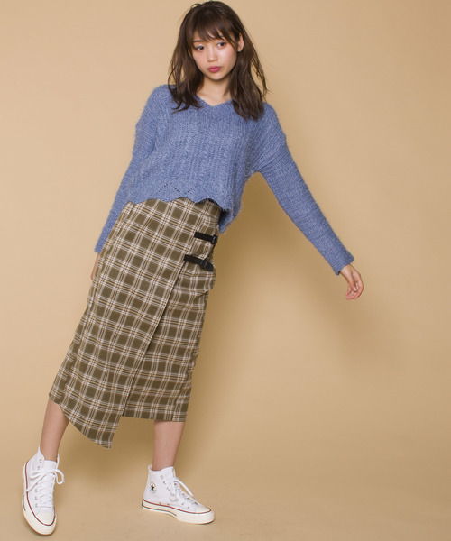 LUGG NAGG(ラグナグ)の「【Jewelobe/ ジュエローブ】裾スカラップ シャギーニット トップス(ニット/セーター・レディース・ホワイト/ピンク/イエロー/ブルー/グリーン・FREE)」の20枚目の写真